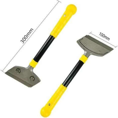 Grattoir industriel avec 10 lames, grattoir pour papier peint, pour colle, carrelage de fenêtre, voiture, miroir, nettoyage, rouge (1/3)