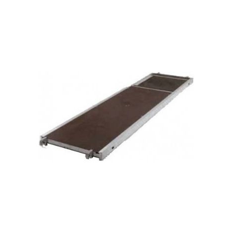 TUBESCA-COMABI - Plancher aluminium/bois sans échelle 3,00 m x 0,85 m pour échafaudage de maçon M49
