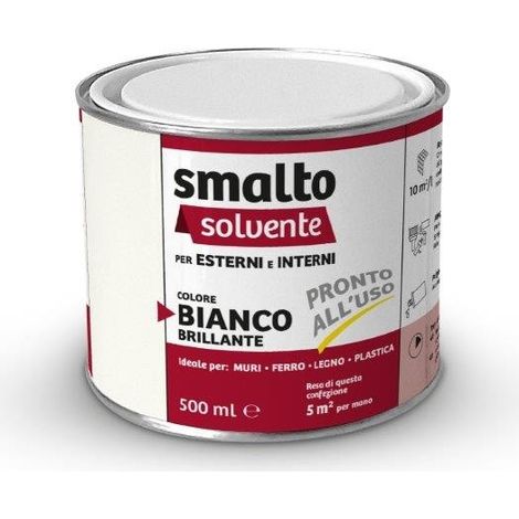 SMALTO SOLVENTE PP BIANCO LT 0,5