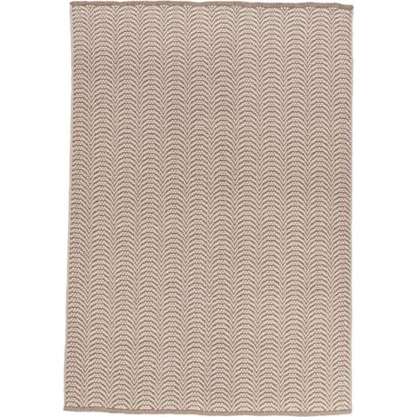 Tappeto da esterno marrone in fibra sintetica lavorato a mano 200x300 (1/3)