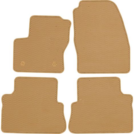 Tappetini dedicati per Ford C-Max II 5 posti dal febbraio 2012 al 2019 - EVA a nido d'ape beige. (1/5)