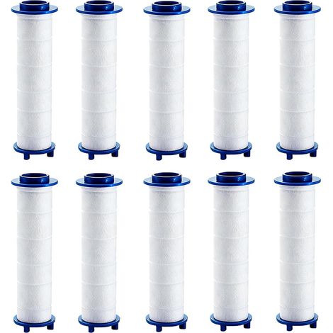 CCYKXA10 Pcs 9.5x2 cm Filtre Anti-Calcaire pour Pommeau de Douche, Cartouches de Filtration Remplaçables,Système de Filtration Douchette Universel (1/5)