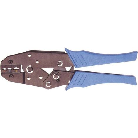 Pince à sertir pour cosses électriques isolées – Largeur de sertissage 8 mm – Système à cliquet pour sertissage optimal – Repères de couleur