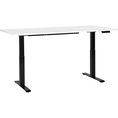 Electric Adjustable Standing Desk DESTINES White/ Black 180 cm 80 cm