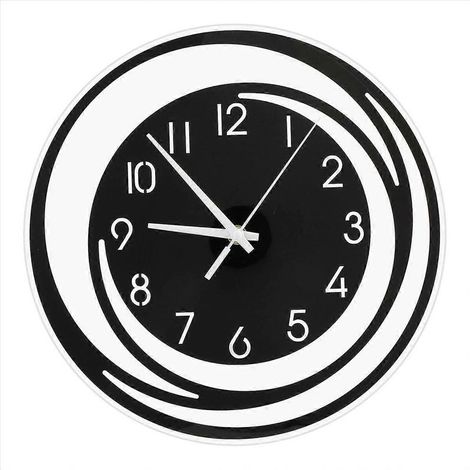 Horloge murale décorative en acrylique, style nordique, transparente (1/5)