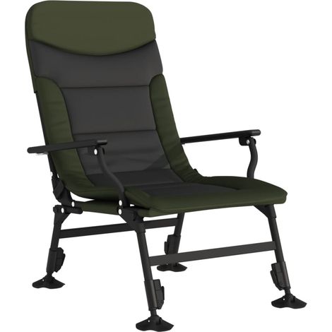 Chaise de jardin  Chaise de pêche avec accoudoir pliable vert (1/5)