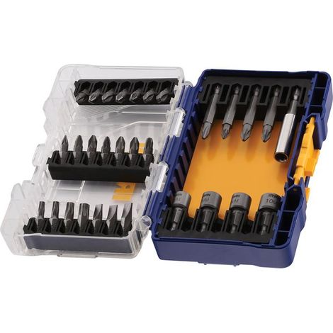 Irwin IRWIW6062508 30-Piece Mixed Screwdriver and Bit Set for Versatile Fastening Tasks (1/4)