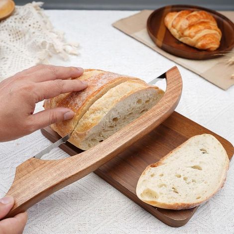 Baguetteschneider/Brotmesser – Akazienholz (1/5)