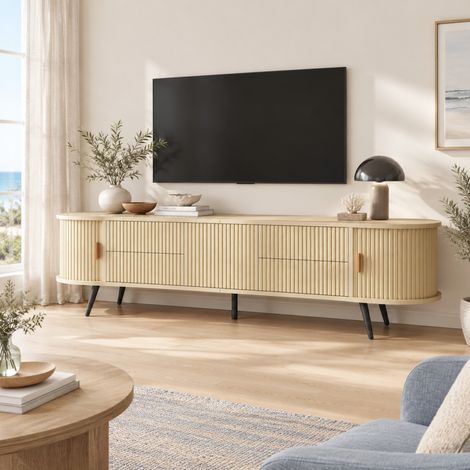 Isola da cucina 120 x 50 x 78 cm in MDF bianco, piano girevole 360°, contenitore - CHICFURN (1/5)