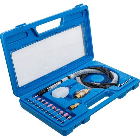 Bgs Technic – Meuleuse pneumatique de précision 6,2 bars – Régime 54.000 tr/min – 10 meules incluses – Pour travaux de précision
