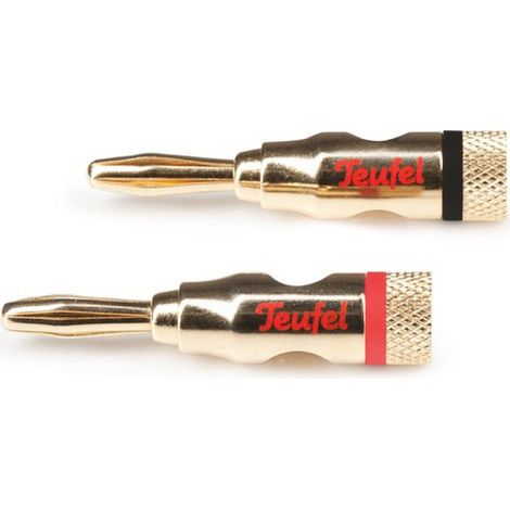 Fiches bananes - C8502P (paire) - Accessoires pour haut-parleurs - noir/rouge (1/5)