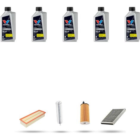 Kit tagliando 4 FILTRI e 5L OLIO compatibile con Bmw serie 5 (F10, F11, F18) 520d 140kw dal 2014 (1/5)
