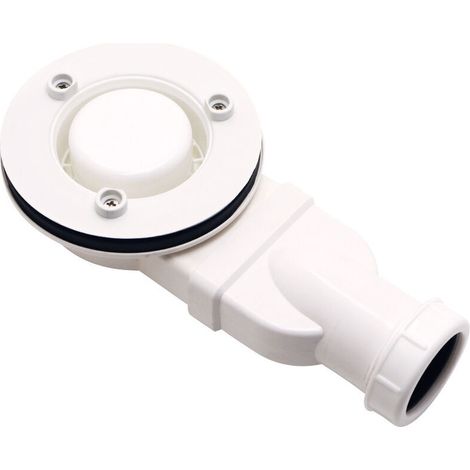 Pour receveur de douche bac à douche extra-plat mod. Salle de douche en plastique anti-odeur ABS vasque plat drain accessoires. blanc (1/4)