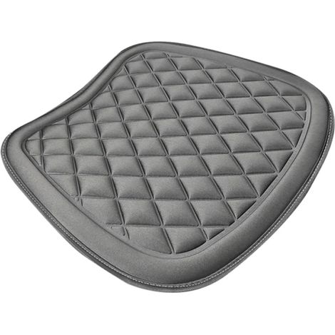 Coussin de voiture Fokelyi, 44 x 48 cm, gris, aéré, confortable, utilisable toute l'année