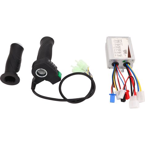 Kit de commande de moteur pour vélo électrique 4 vitesses 24 V 500 W avec poignée d'accélérateur à balais et bonne dissipation de la chaleur pour tricycles électriques (1/5)