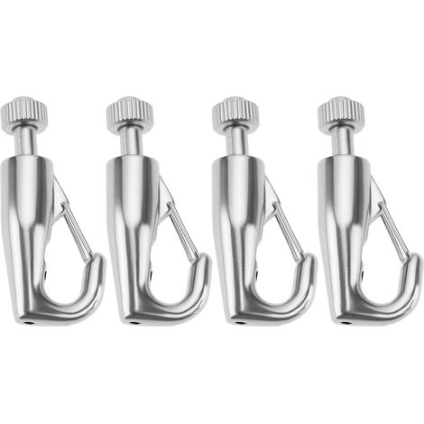 Set of 4 Hook and Loop Hooks for 1.2 to 2 mm Metal Cables for Picture Hanging Gallery and Photo Frames (1/5)