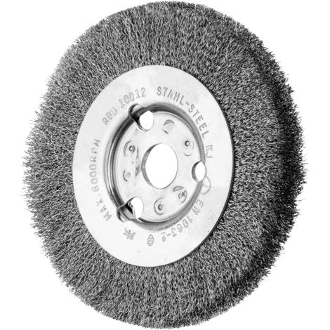 PFERD TOOLS Rundbürste schmal ungezopft RBU Ø100x12x14 mm Bohrung Stahl-Draht-Ø0,15 2 Stk