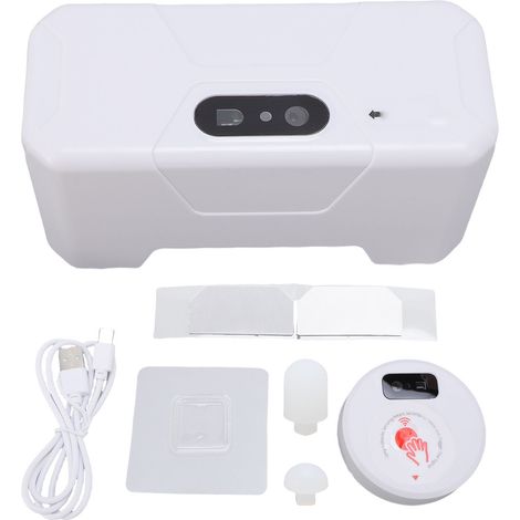 Kit de chasse d'eau automatique sans contact pour toilettes, étanche IPX5, avec capteur intelligent et à capteur intelligent, pour la maison. (1/5)