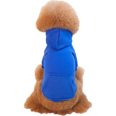 Sweatshirt Chien - Polaire Douce En Coton - Capuche Intégrée - Imperméable Au Vent - Pour Chiens De Race Petite Et Moyenne - Tailles XS À XXL (1/2)