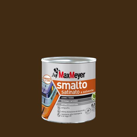 MaxMeyer Smalto a Solvente Satinato Testa di Moro R8017 0,125 l (1/4)