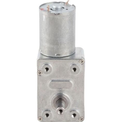 Moteur de réduction de Torsion élevée cc 12V, moteur à engrenage à vis sans fin 100 tr/min pour ouvre-porte et fenêtre, treuil Miniature