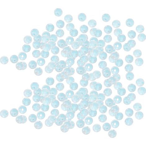 Resin Glossy Beads DIY Hand‑Made Necklace Bracelet Jewelry Beaded Accessories 8MM 500gBlue (1/5)