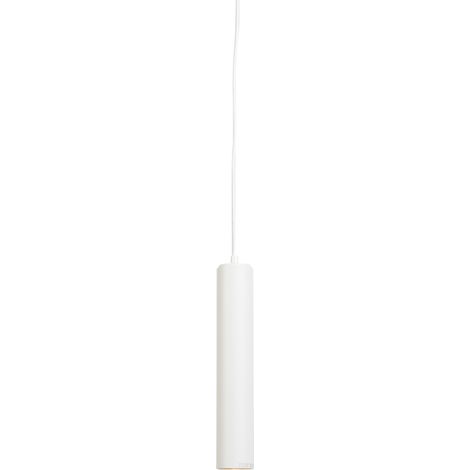 QAZQA Design-Pendelleuchte Weiß GU10 50mm - Tuba Small
