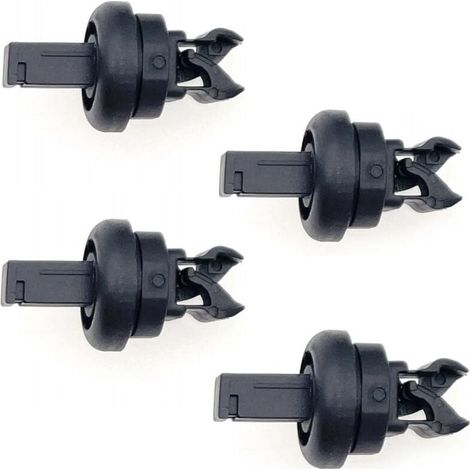 CHOYCLIT 4x Attache de fixation pour tablette arrière auto 79916JD00A, 7705099001 8200675047 clips de montage en plastique noir, support de câble pour étagère à bagages, fixation de garniture de coffr (1/5)