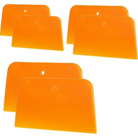 Lot de 6 spreaders en plastique réutilisables de 10,2 x 12,7 cm par 15,2 cm x 15,2 cm - Spatule de remplissage de carrosserie pour appliquer du mastic, du vernis, des coutures et de la peinture (1/5)