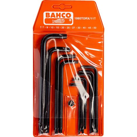 Chiavi torx bahco 1995torx/11t acciaio 11 pezzi