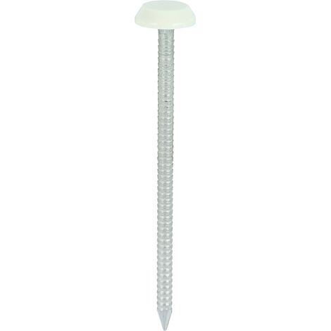 TIMCO Polymer Headed Nails A4 Stainless Steel Cream - 65mm