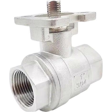 Vanne à bille en acier inoxydable 1/2" " 1" à plateforme haute, filetage femelle pour haute température DN25 1 1 pouce (1/5)