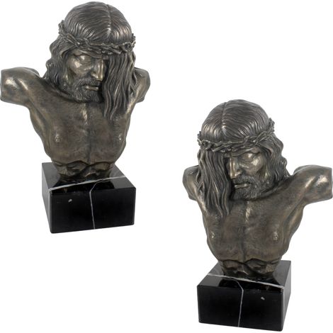 Jesús - estatuilla de Jesús, busto sobre una base de piedra, escultura Art-Dog (1/5)