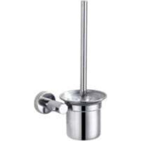 1 Balayette WC, brosse de toilette en inox, 32 cm, support mural inclus, design élégant et hygiénique pour salle de bain (1/5)