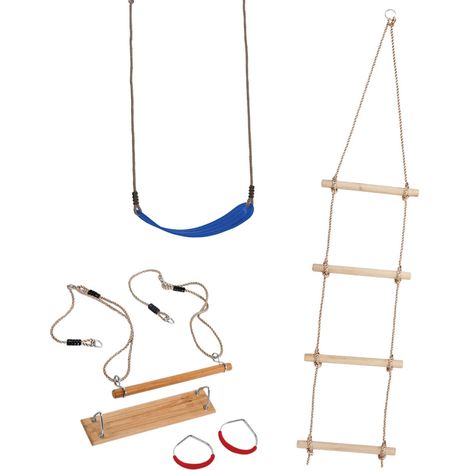Wickey Zubehör Set Swing für Spielturm, Klettegrüst und Schaukel (1/4)