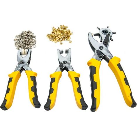 3-teiliges ergonomisches Lederhandwerksset  Kraft&Dele