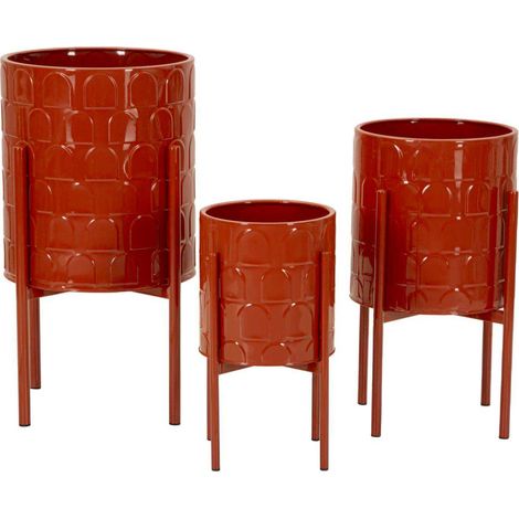 VASE HOLDER ARCHY SET 3 PCS CM Ø 36X56,5-30X48,5-24X37,5 (1/4)
