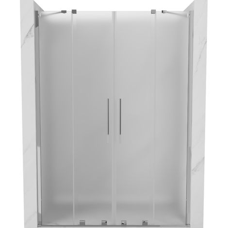 Mexen Velar Duo porte de douche coulissante 140 cm, givrée, chrome - 871-140-000-32-01 (1/5)