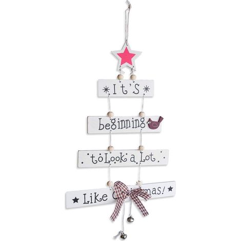 Ornement d'arbre de Noël, décorations de joyeux Noël décorations suspendues à motifs accessoires de fête (1/5)