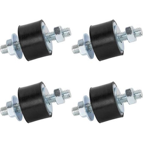 Bloc Silent Echappement Male Caoutchouc Goujons Amortisseur M8 40x30 mm 4 Pack Anti Vibration Isolateur Monte D’Isolation de Vibration pour Mini Split Pompes à Chaleur, Compresseurs d’air (1/4)