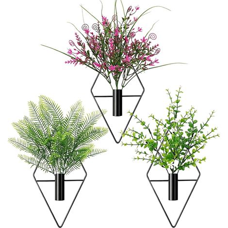 Wall Plant Vase 25 x 12.5 cm with Artificial Planter Hanging Pot Indoor Plant Vertical and Wall Plants Suitable for Bedrooms, Balconies and Corridors (1/5)
