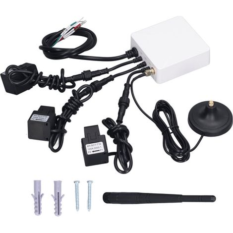 Three-phase Wi-Fi energy meter with 120A circuit level sensor, intelligent electrical power monitor, 100-240V (1/5)