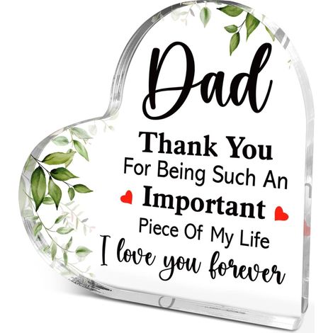 Plaque acrylique cœur décoratif effet cristal, souvenir raffiné, idée cadeau pour elle ou lui（10 cm) (1/4)