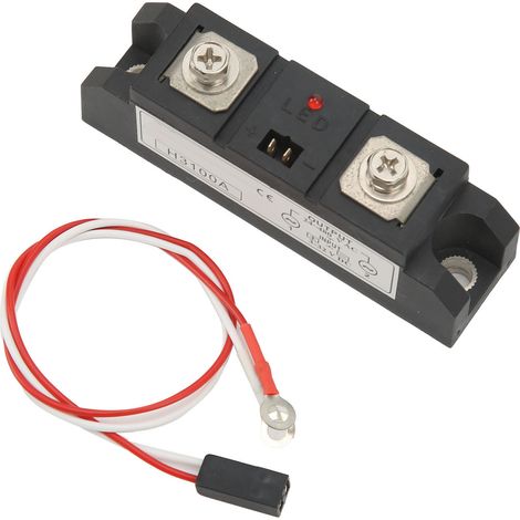 Relais statique industriel sans contact, faible bruit, entrée DC3‑32V, sortie AC24‑480V, à LED, modèle SSR. (1/5)