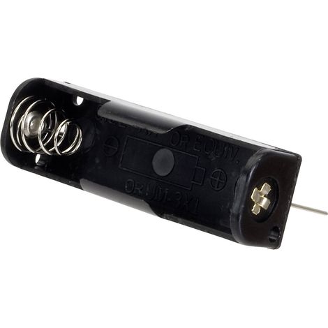 TRU COMPONENTS BH-311-1P Support de pile 1x LR6 (AA) raccordement par pôles de contact X671251