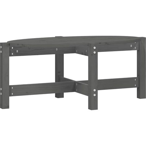 Maison Exclusive - Couchtisch Grau 87x48x35 cm Massivholz Kiefer (1/5)