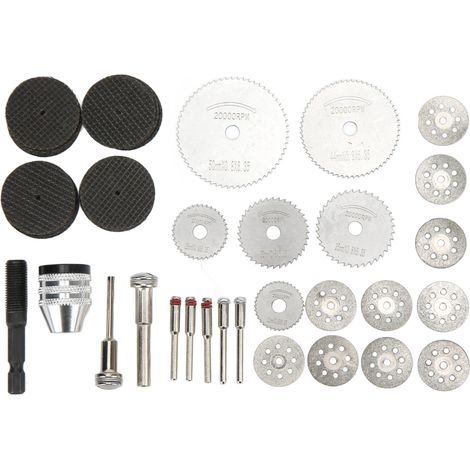 Lot de 60 disques à tronçonner pour outils rotatifs, lames de scie circulaire pour pierre et bois (1/5)