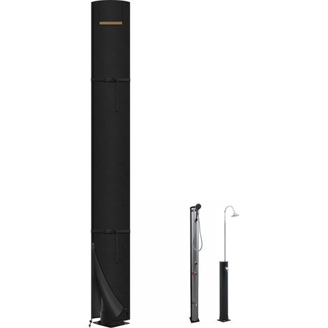 Bache de Protection Douche Solaire Exterieure Housse pour Douche Solaire Housse de Protection Douche Solaire Imperméable Housse de Douche Extérieure 420D Tissu Oxford 245x30cm (1/5)