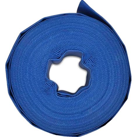 Tuyau Plat en PVC, Longueur 100m, Diamètre 2", Bleu (1/2)