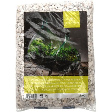 PIETRE DRENANTI PER TERRARI VEGETALI BIANCHE 5KG